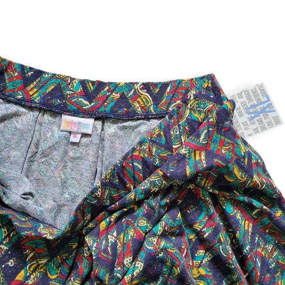 Lularoe Madison Box Pleats w/ Pockets Geometric Paisley Skirt Women Sz XL - Picture 5 of 7